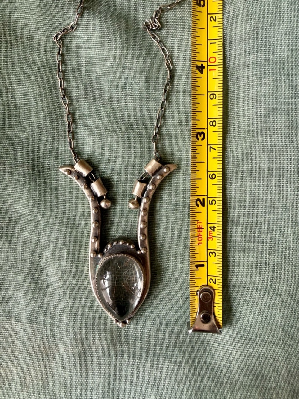 Acid Queen "Dejah" Necklace with Rutilated Quartz - Picture 10 of 11